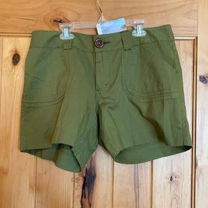 New Organic Cloudveil pearl street hiking shorts green 10 Jackson Hole, Wyoming